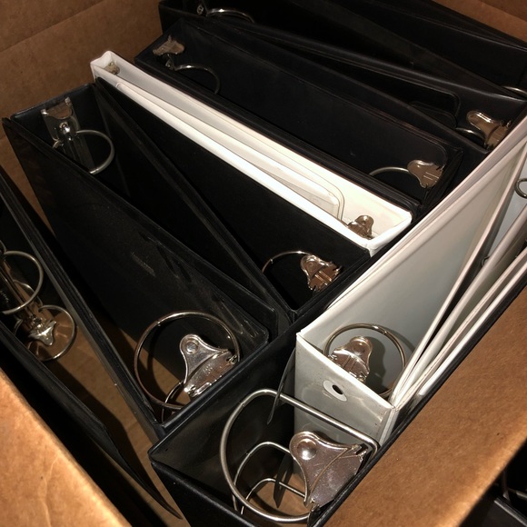 3 Ring Binder Heavy Duty Blk & Wht Folder(Bundle) - Picture 4 of 7